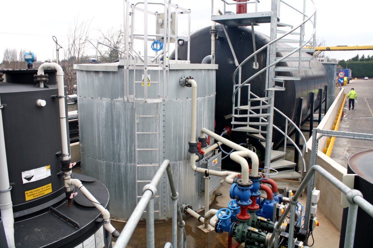 Trade effluent treatment plant