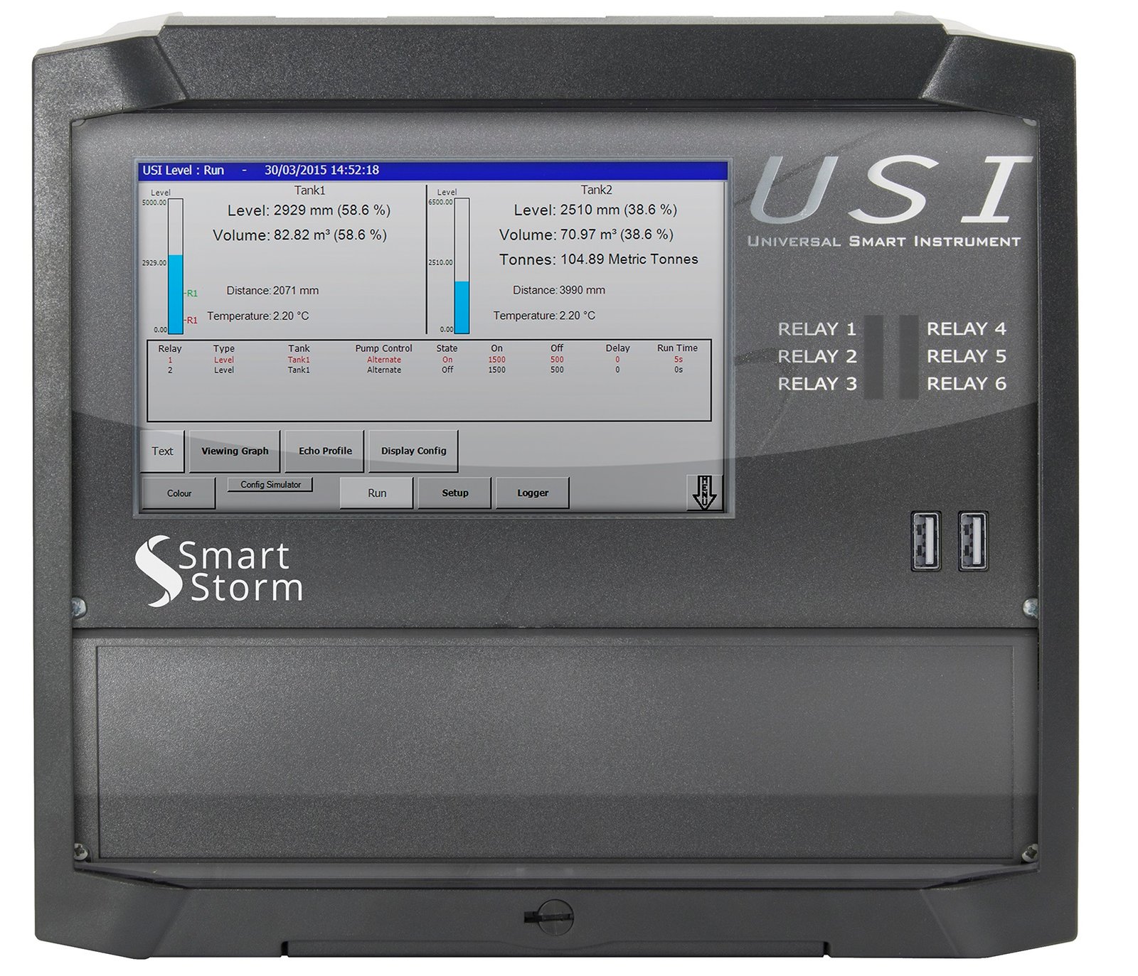 USI Ultrasonic Level Meter and Pump Controller